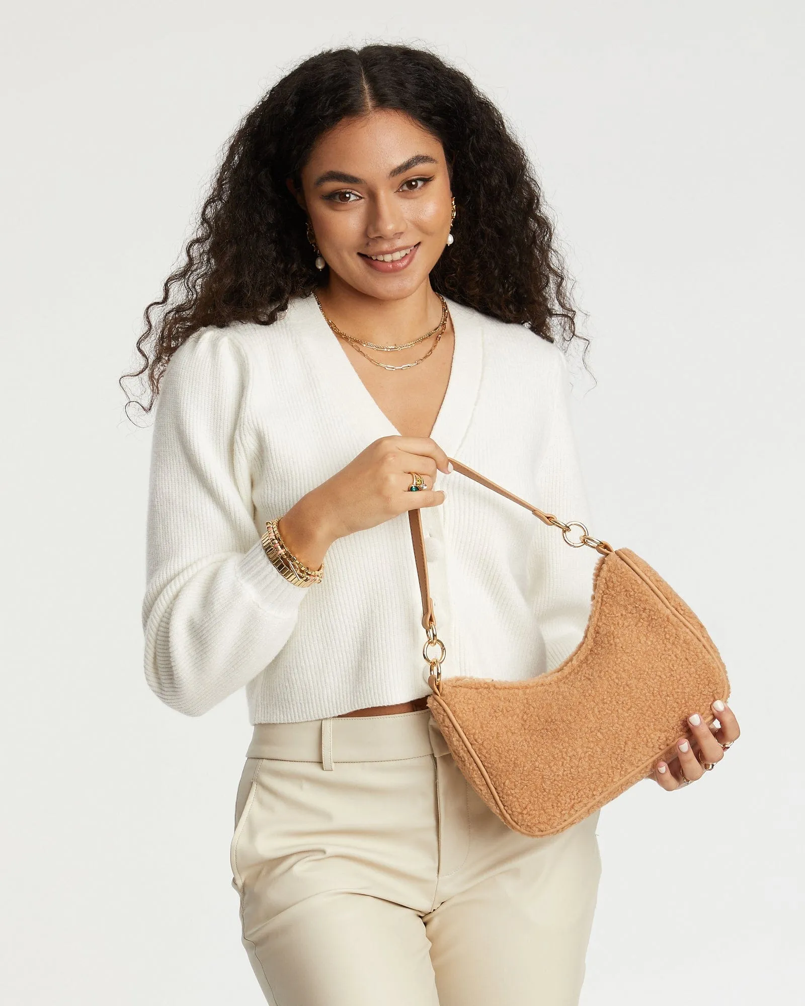 Caramel Zeeva Slouch Shoulder Bag