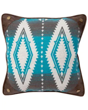 Carstens Turquoise Earth Diamond Throw Pillow