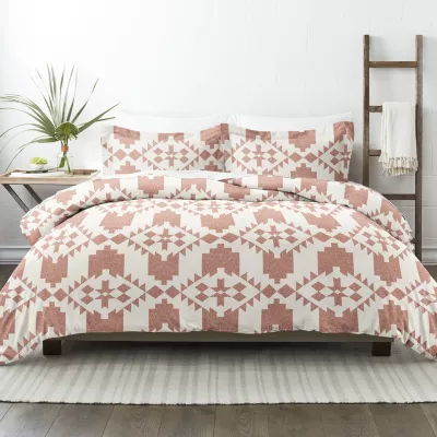 Casual Comfort Adobe Diamond Patterned Duvet Cover Set