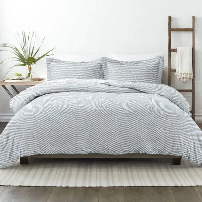 Casual Comfort Modern Diagonal Patterned Duvet Cover Set