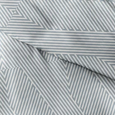 Casual Comfort Modern Diagonal Patterned Duvet Cover Set