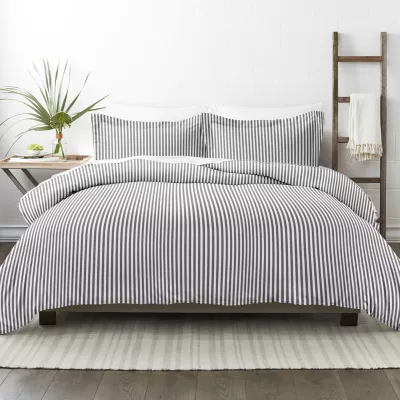 Casual Comfort Premium Ultra Soft Ribbon Pattern Duvet Cover Set