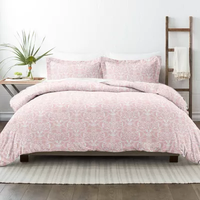 Casual Comfort Romantic Damask Pattern Oversized Duvet Cover Set