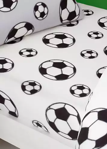 Catherine Lansfield Kids Football Cosy Fleece Fitted Sheet | Kaleidoscope