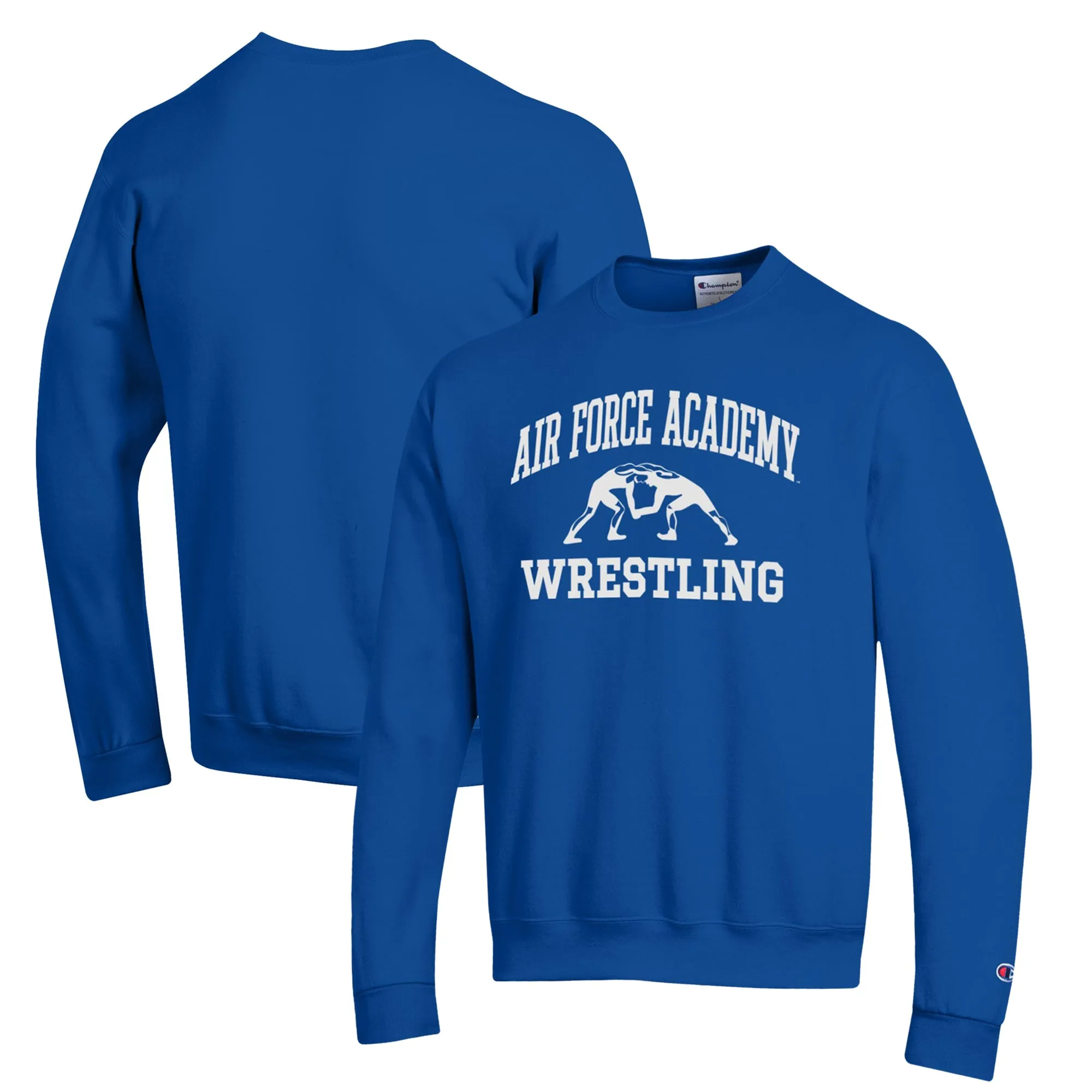 Champion Air Force Falcons Royal Wrestling Icon Powerblend Pullover Sweatshirt