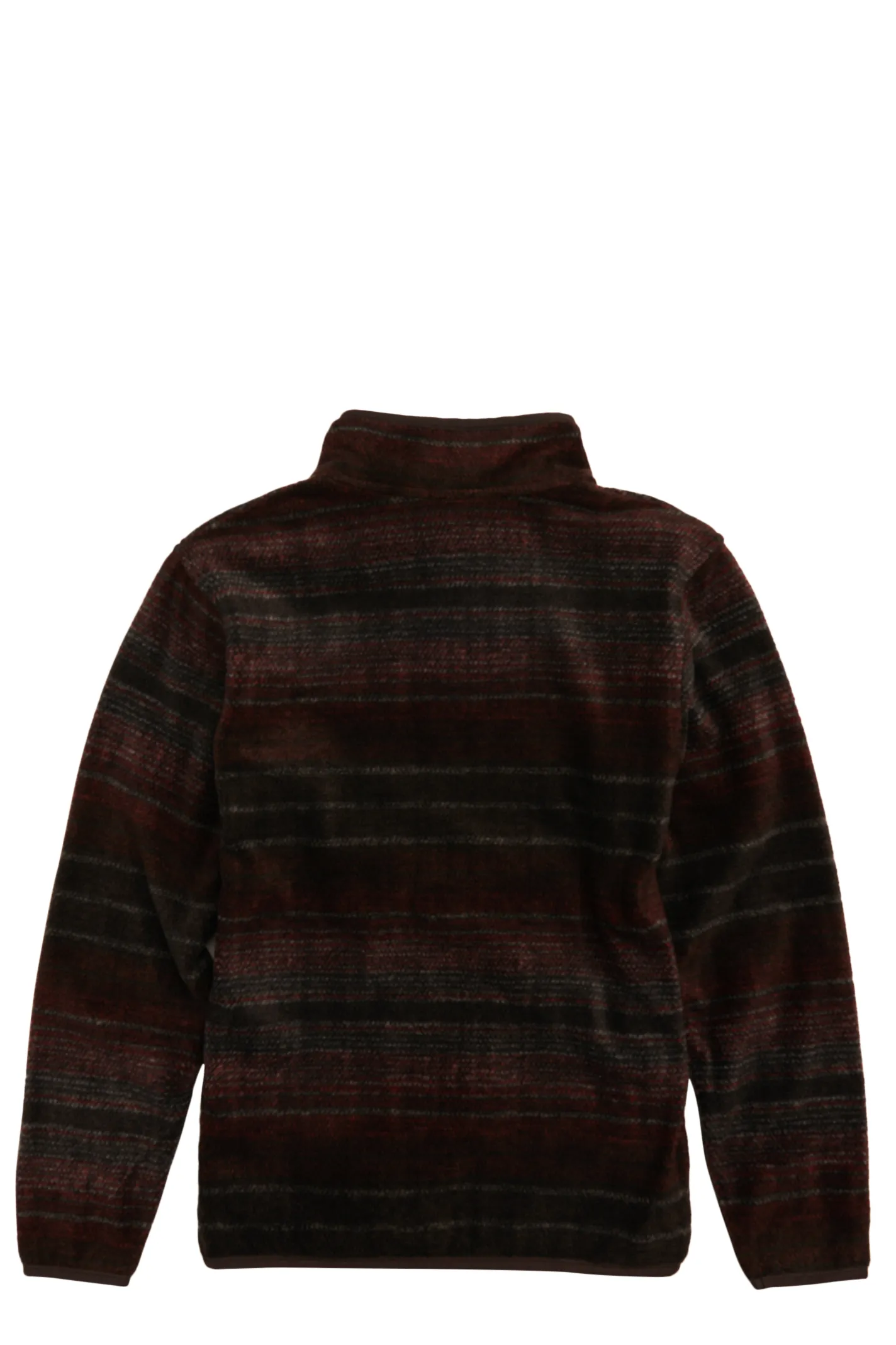 Cinch Boy's Brown & Grey Plaid 1/3 Snap Polar Fleece Pullover