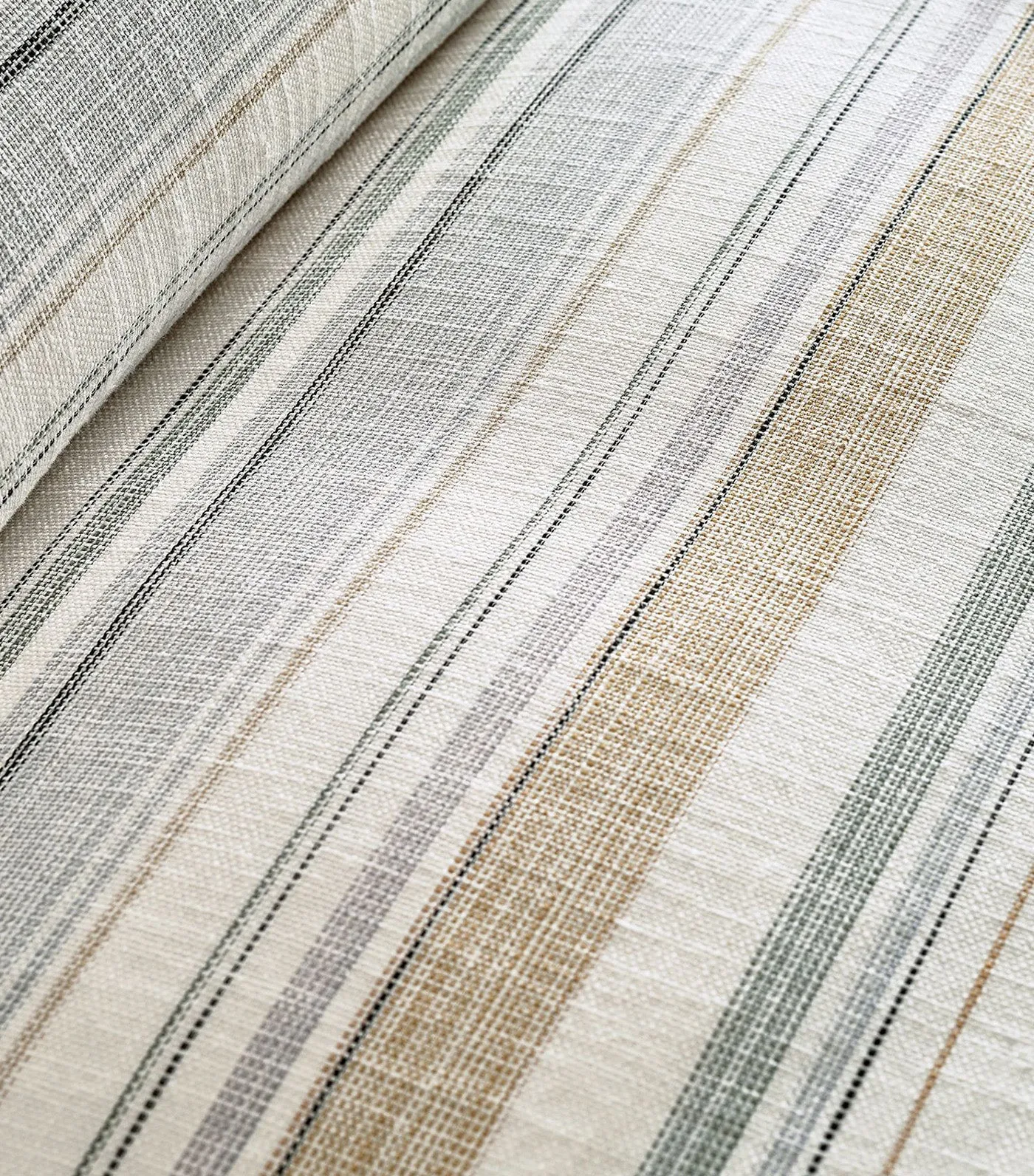 Clayton Striped Cotton Duvet Cover Multi