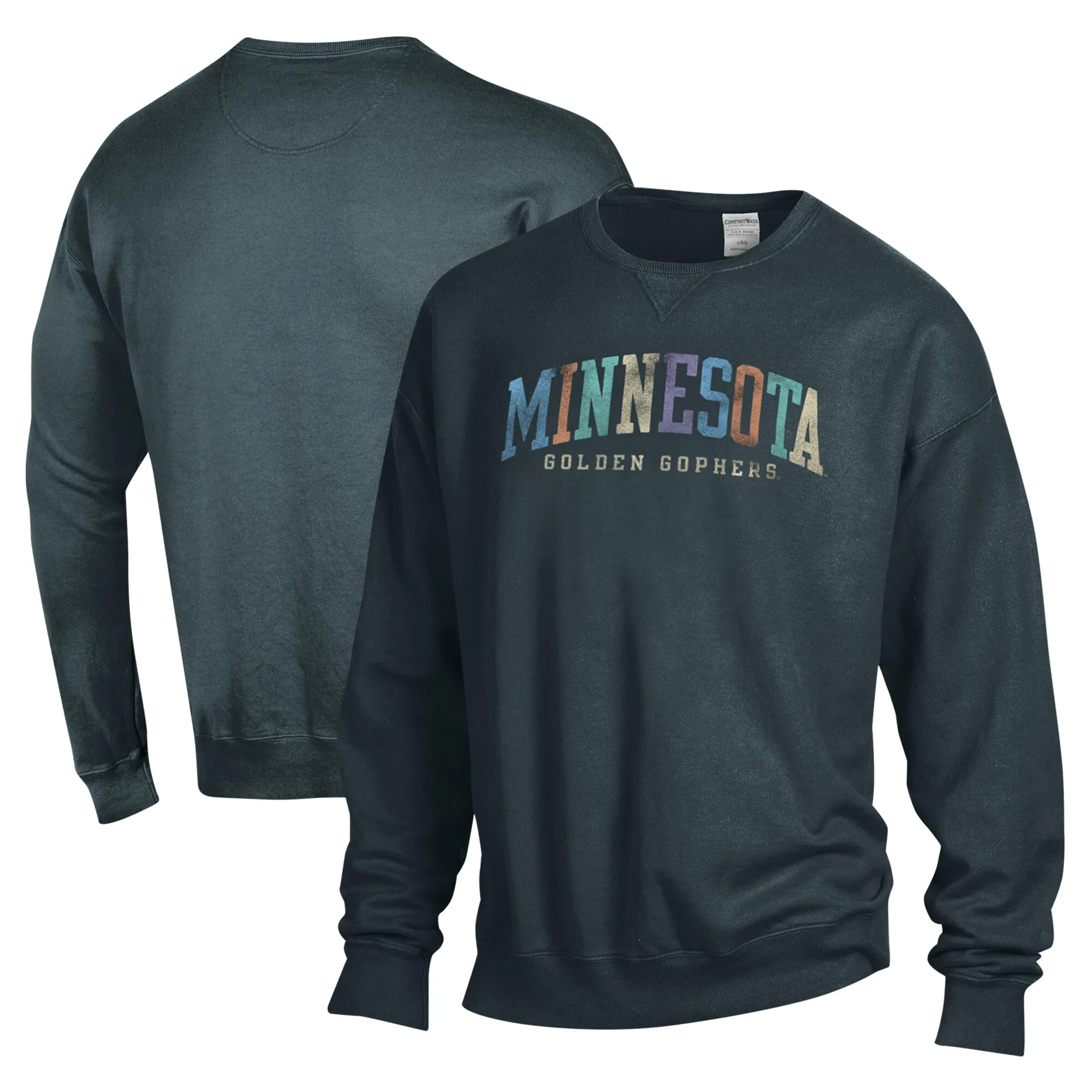 ComfortWash Minnesota Golden Gophers Unisex Gray Oversized Pullover Sweatshirt