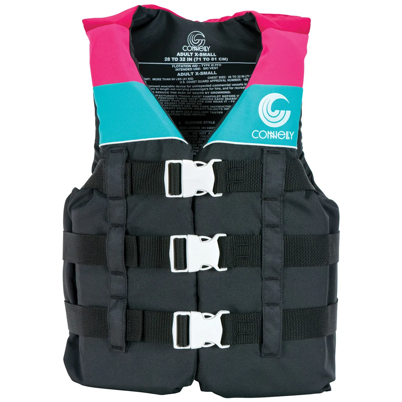 Connelly Girl's Teen Retro Nylon Life Jacket 2025