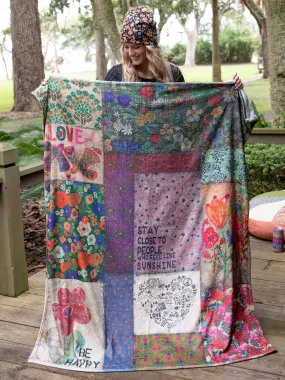 Cozy Throw Blanket - Block Patchwork