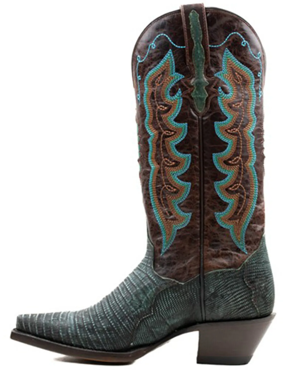 Dan Post Women's Rustic Exotic Lizard Western Boot - Snip Toe