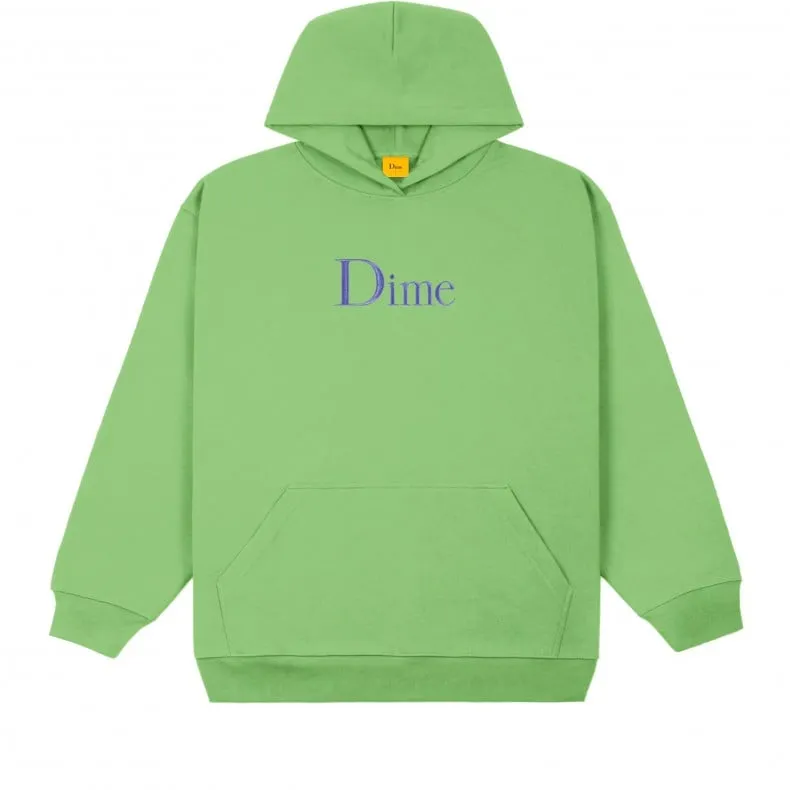 Dime Classic Logo Embroidered Pullover Hooded Sweatshirt (Tea)