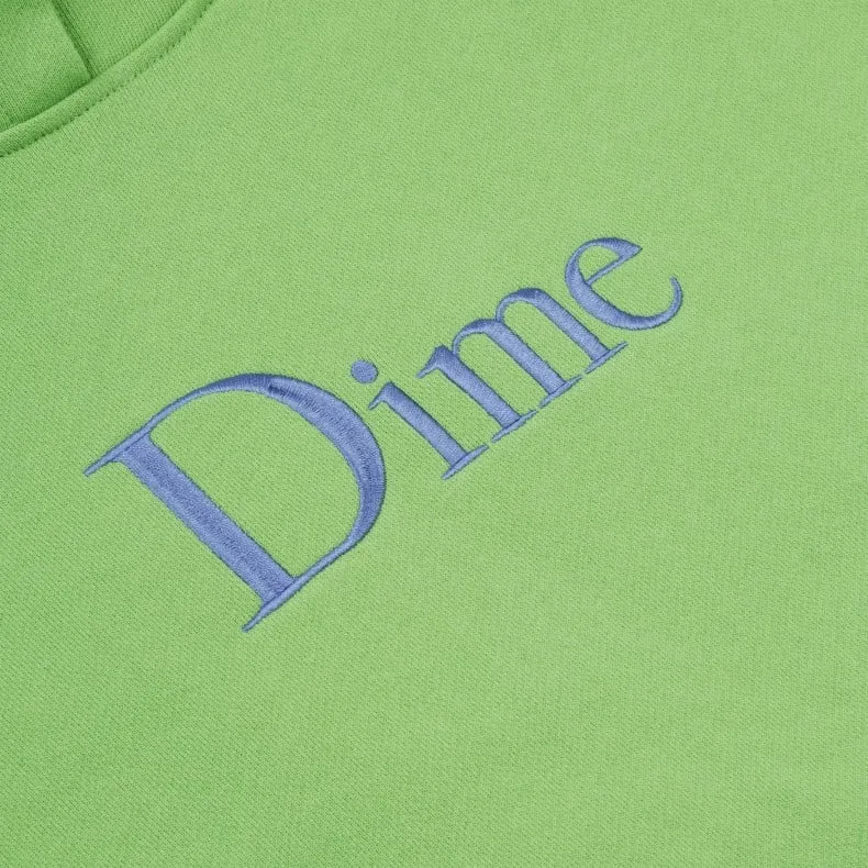 Dime Classic Logo Embroidered Pullover Hooded Sweatshirt (Tea)