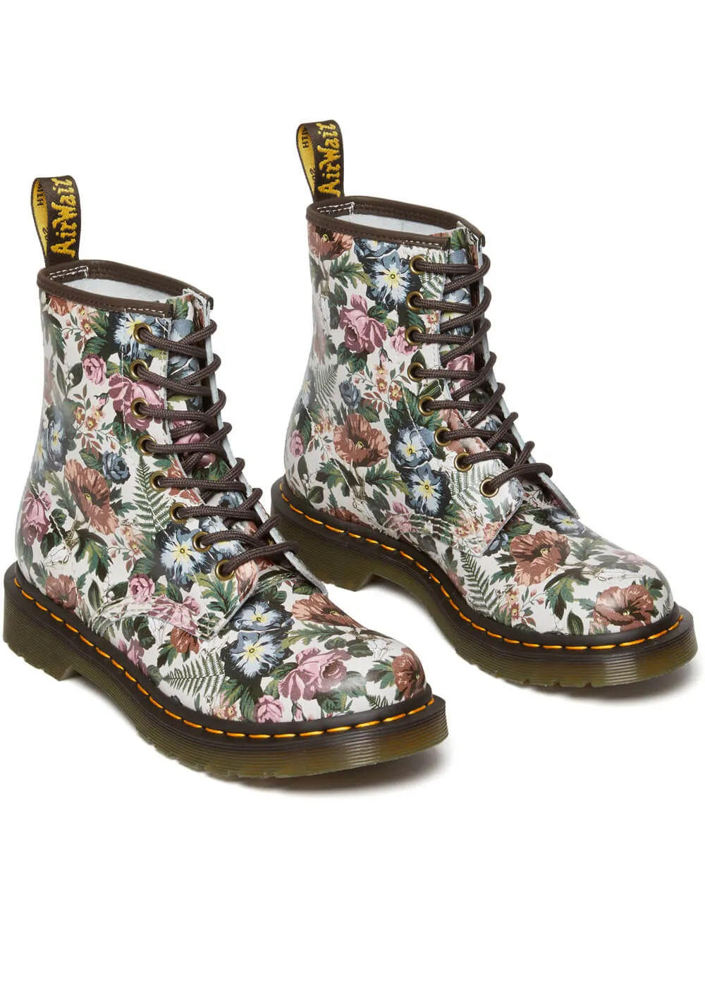 Dr. Martens 1460 W Floral Leather Boots Multi