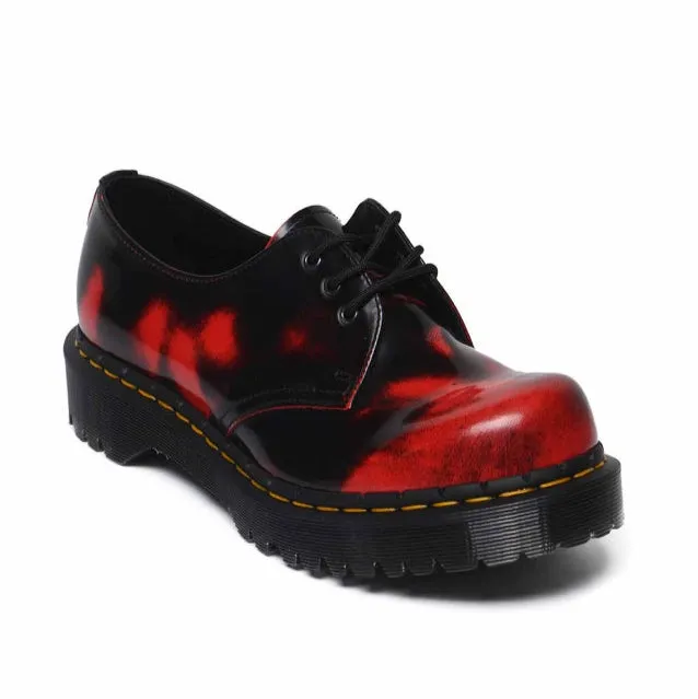 Dr. Martens 1461 Bex - Rub Off Lux Black/Burgundy