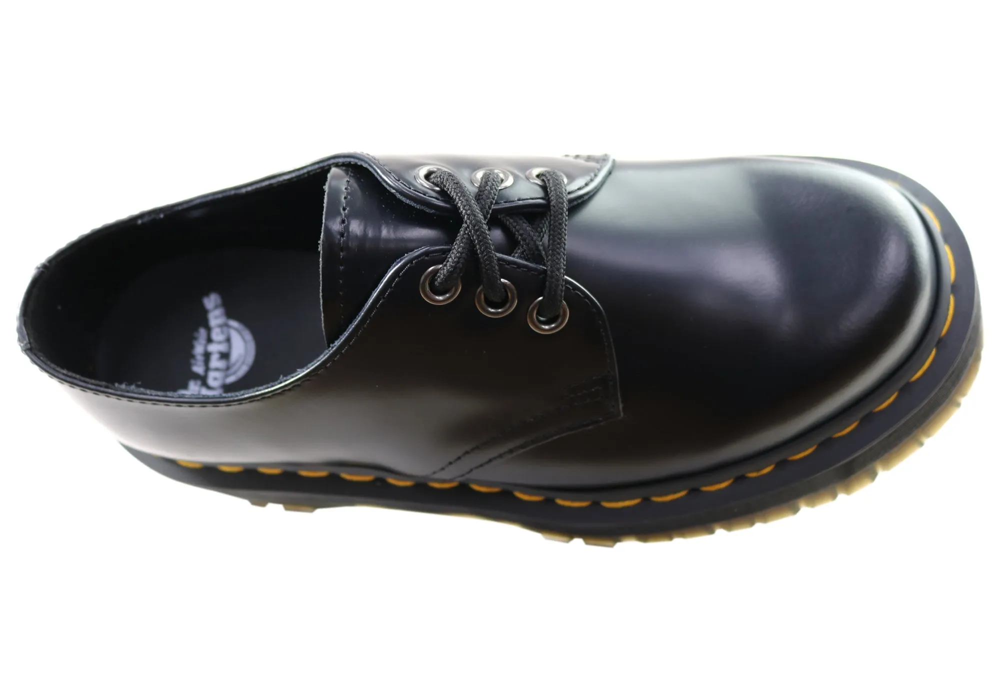 Dr Martens 1461 Quad Polished Smooth Lace Up Comfortable Unisex Shoes