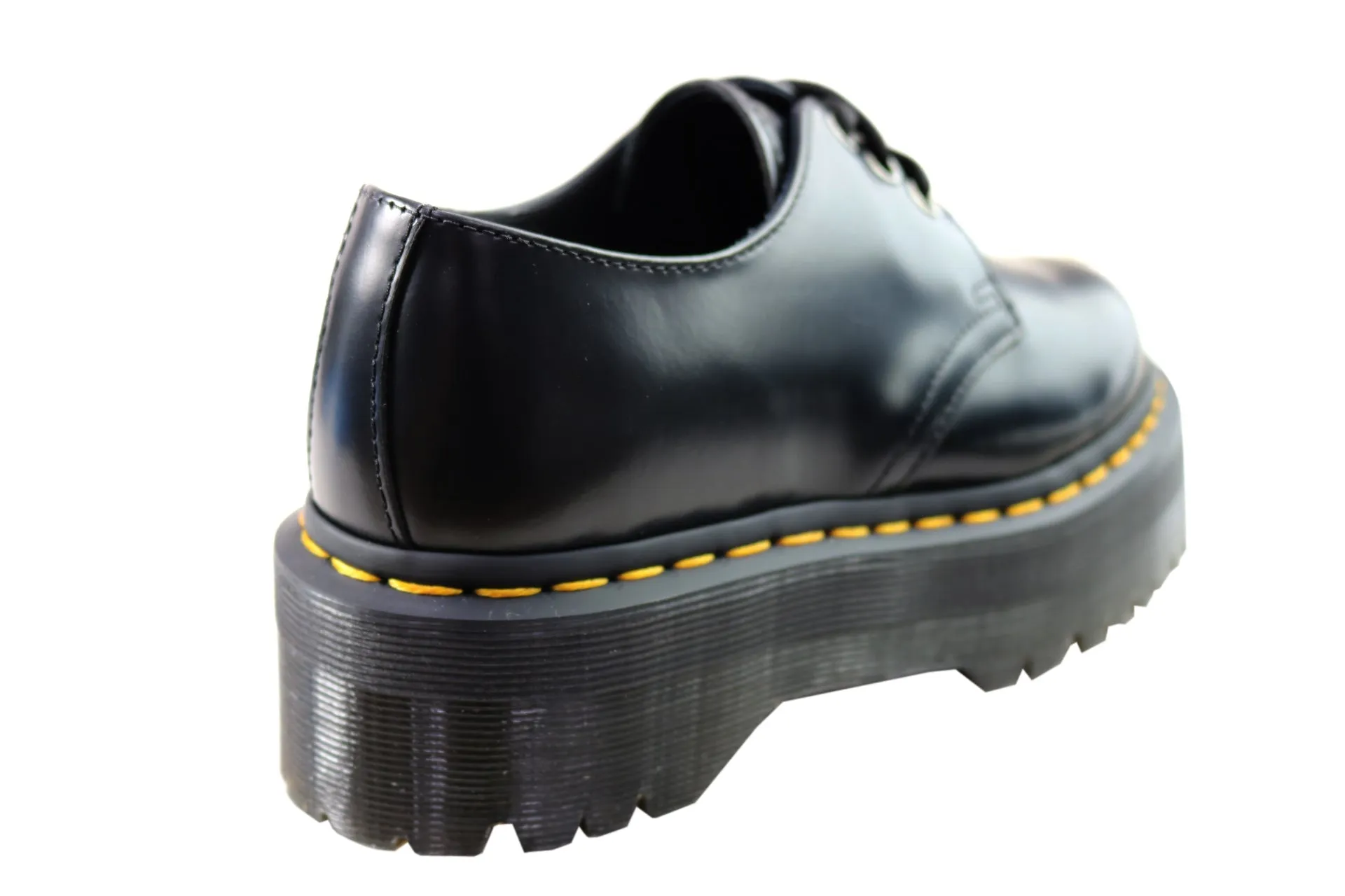 Dr Martens 1461 Quad Polished Smooth Lace Up Comfortable Unisex Shoes