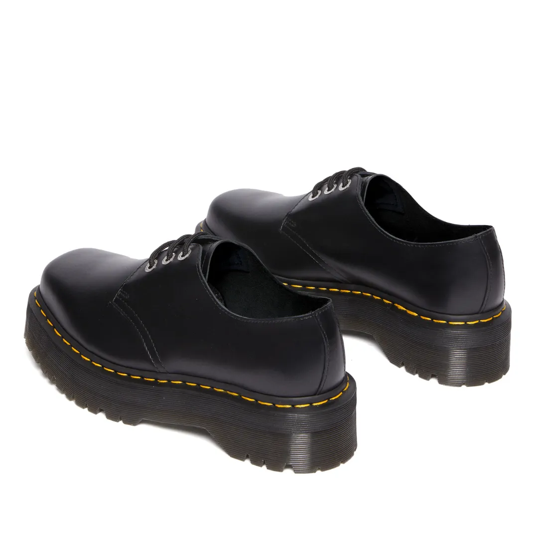 Dr. Martens 1461 Quad Squared - Black Polished Smooth Leather