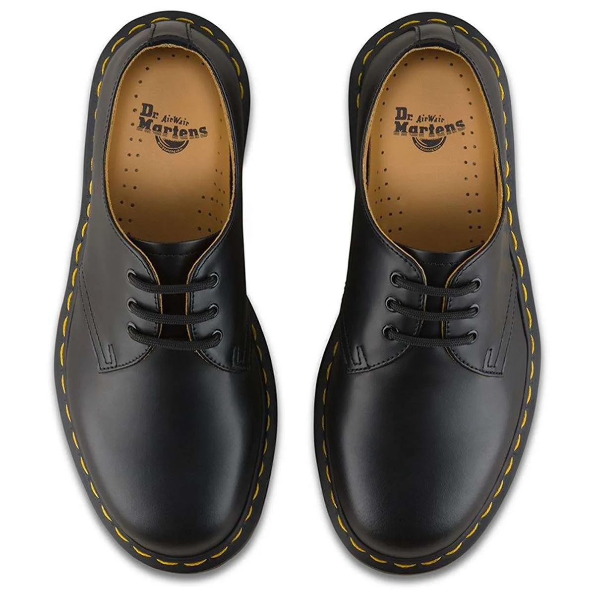 Dr. Martens 1461 Smooth Leather Black Unisex Shoes - UK 6.5