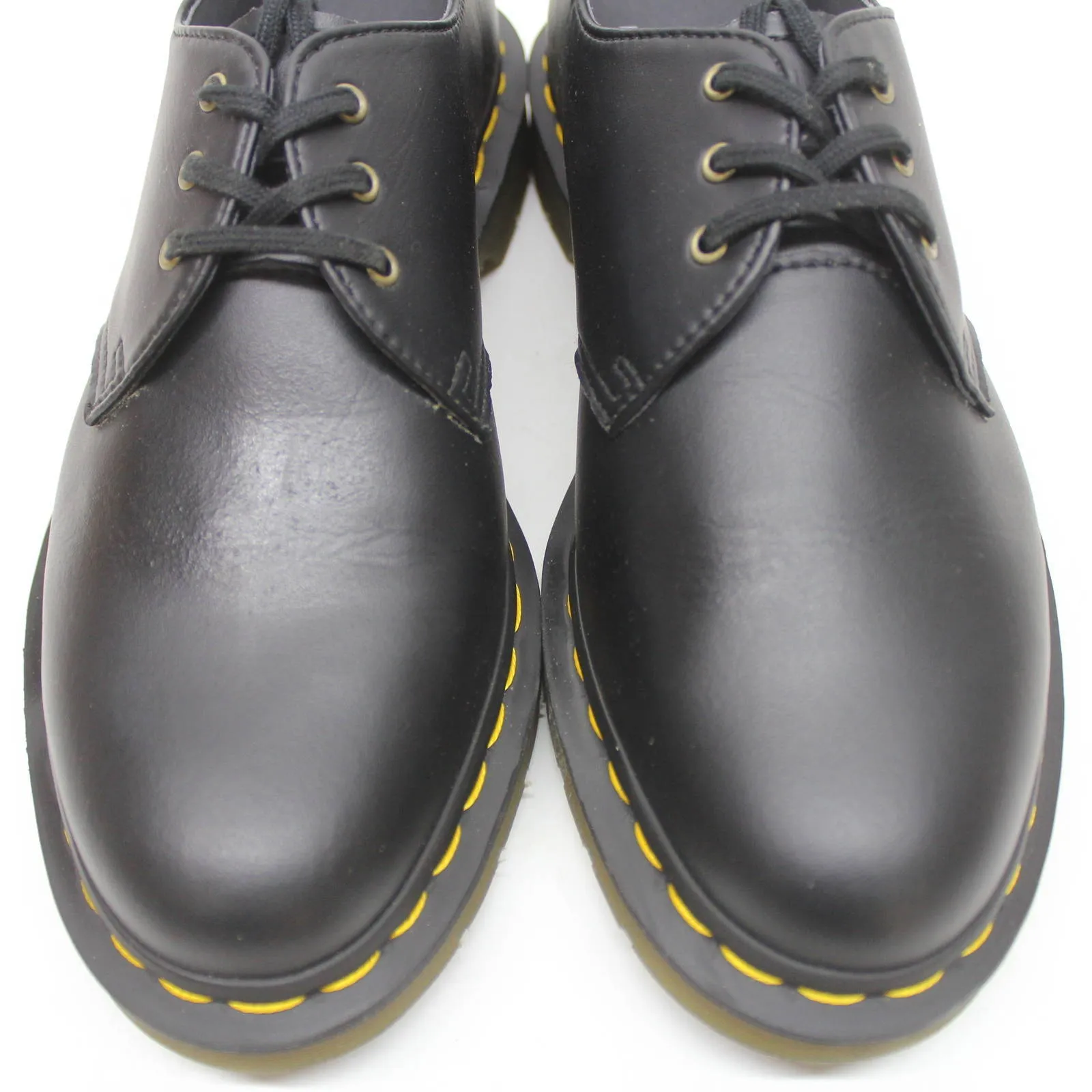 Dr. Martens Felix Rub Off Vegan 1461 3 Eyelet Black Unisex Shoes - UK 6