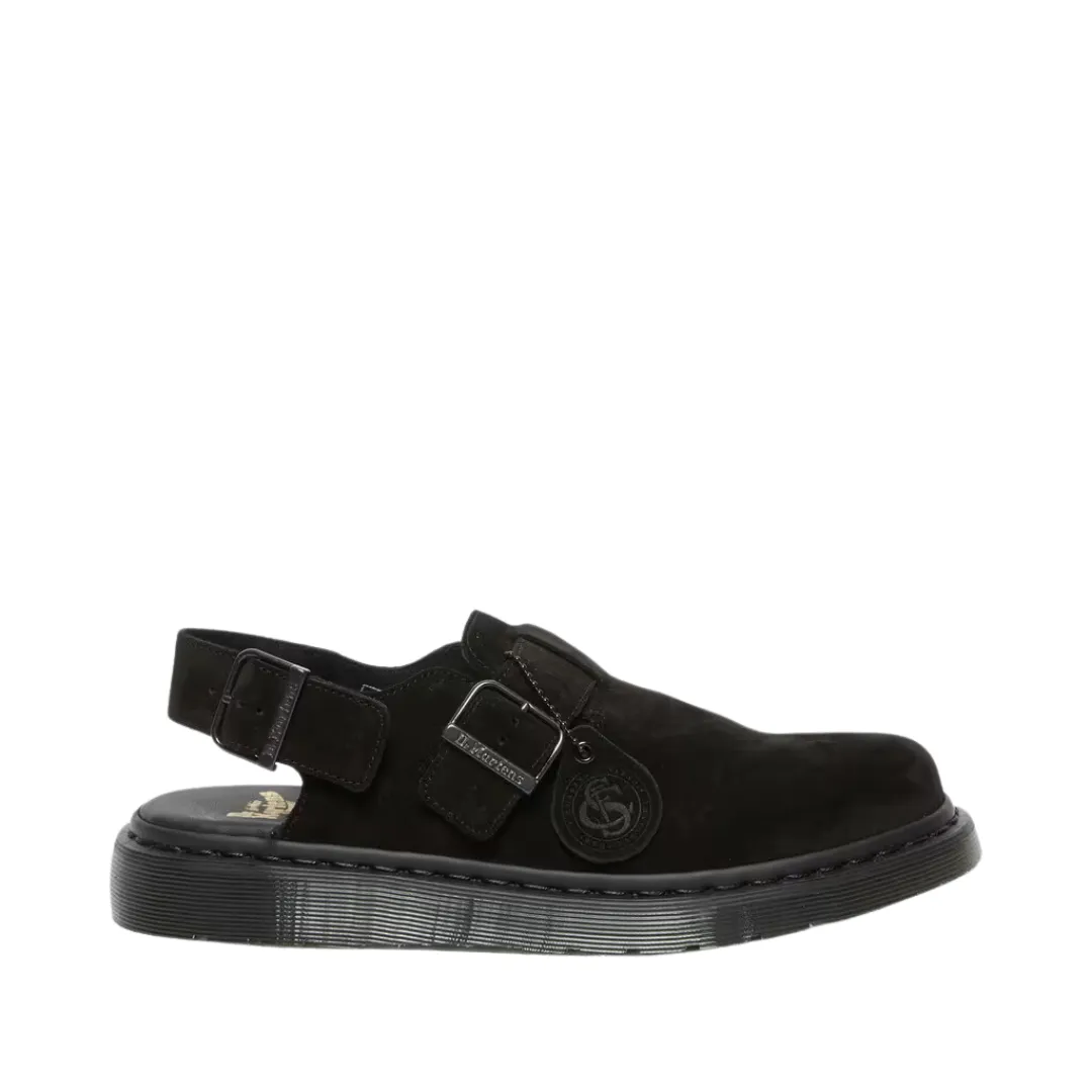 Dr. Martens Jorge Slingback Mule - Black Repello Calf Suede