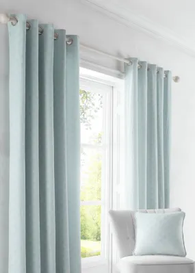 Dreams & Drapes Tiffany Jacquard Eyelet Curtains