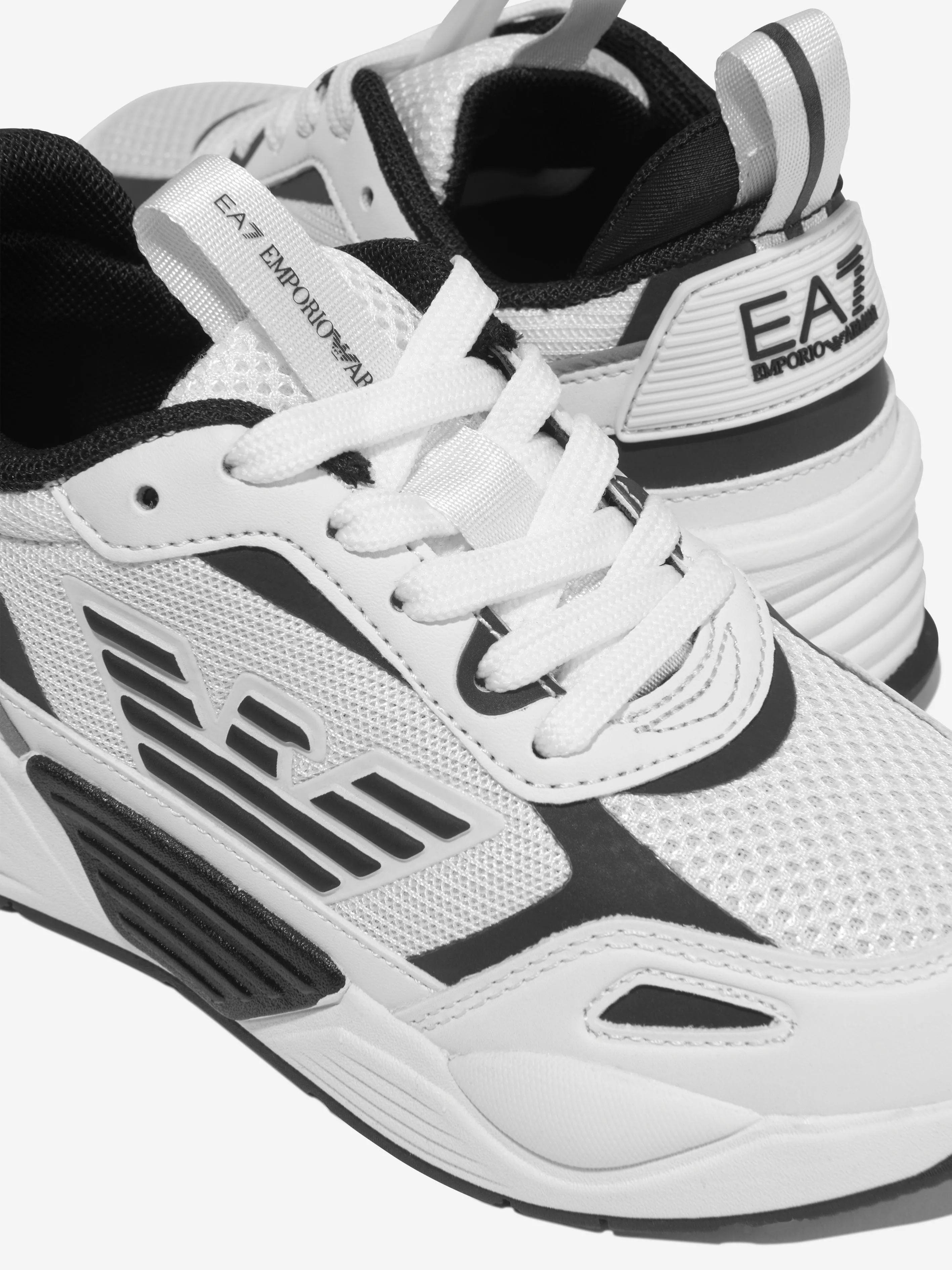 EA7 Emporio Armani Kids Ace Runner Trainers in White