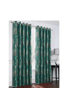 Elanie Heavyweight Jacquard Eyelet Curtains