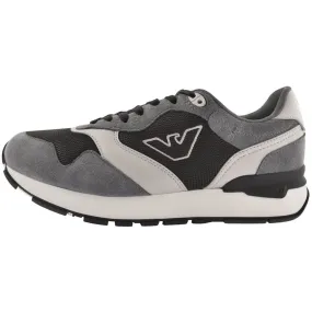 Emporio Armani Logo Trainers Grey