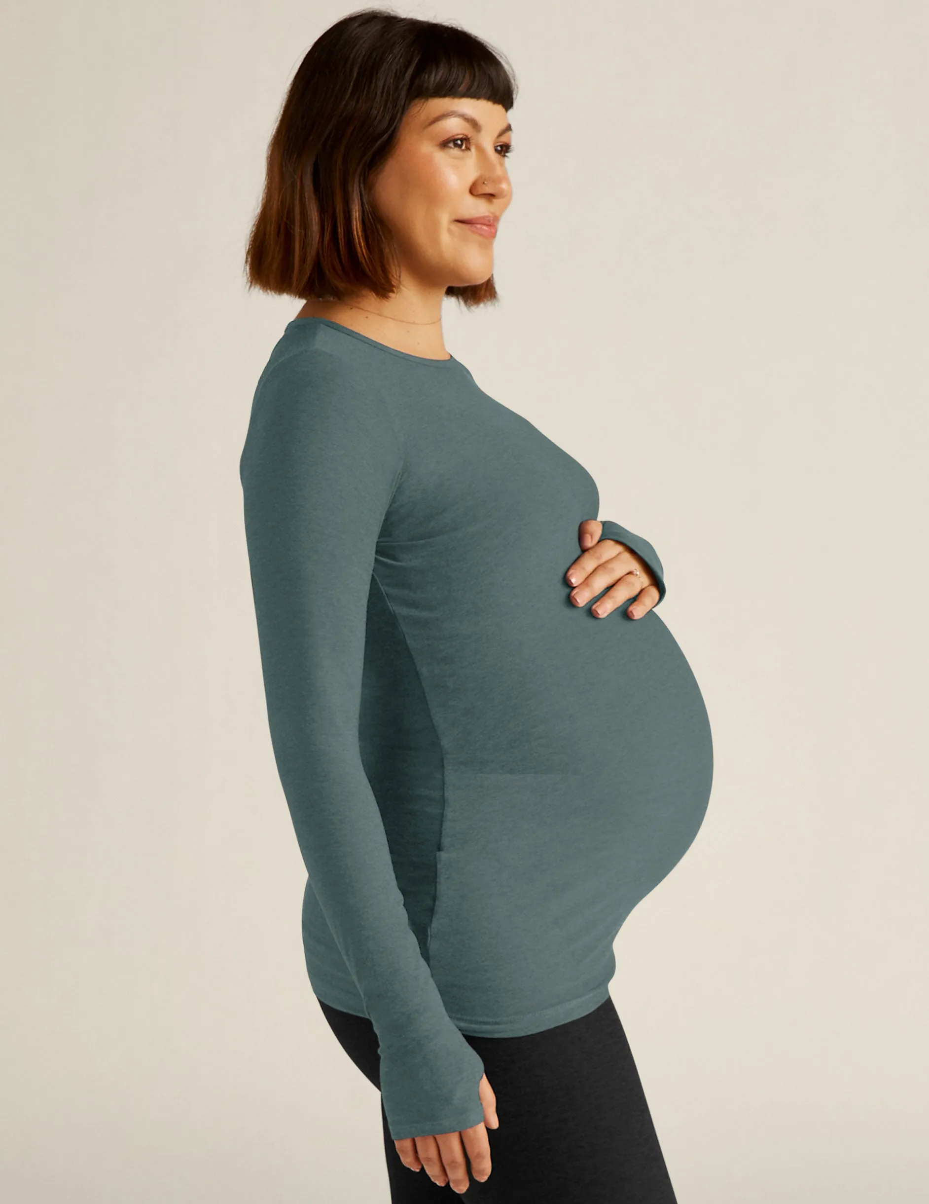 Featherweight Count On Me Maternity Crew Pullover