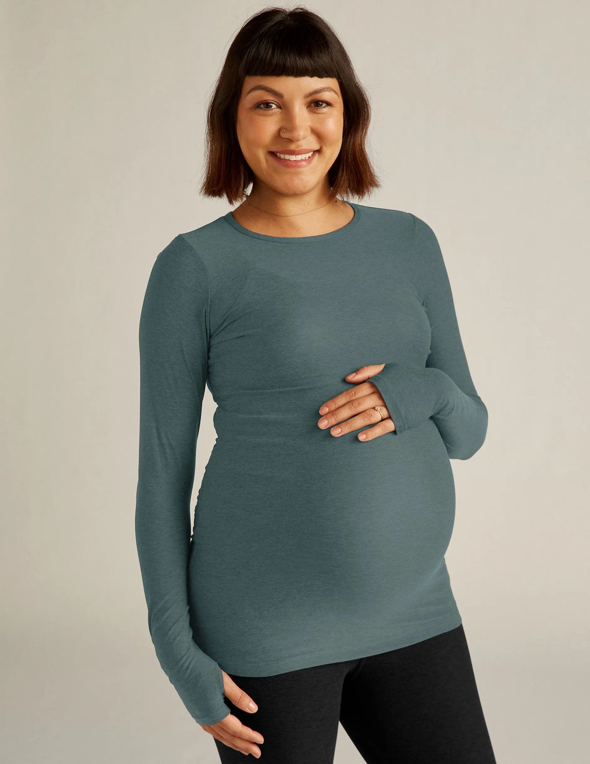 Featherweight Count On Me Maternity Crew Pullover