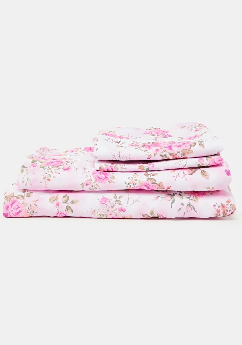 Floating Roses Sheet Set-