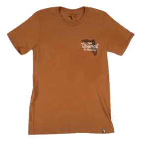 Florida Cracker Trading Co. Men's Orange Floridian Autumn Boot Short Sleeve T-Shirt