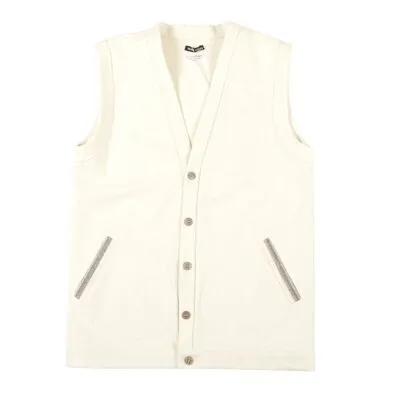 Frank Leder Prison Blanket Vestcardigan Beige