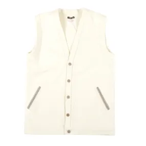 Frank Leder Prison Blanket Vestcardigan Beige