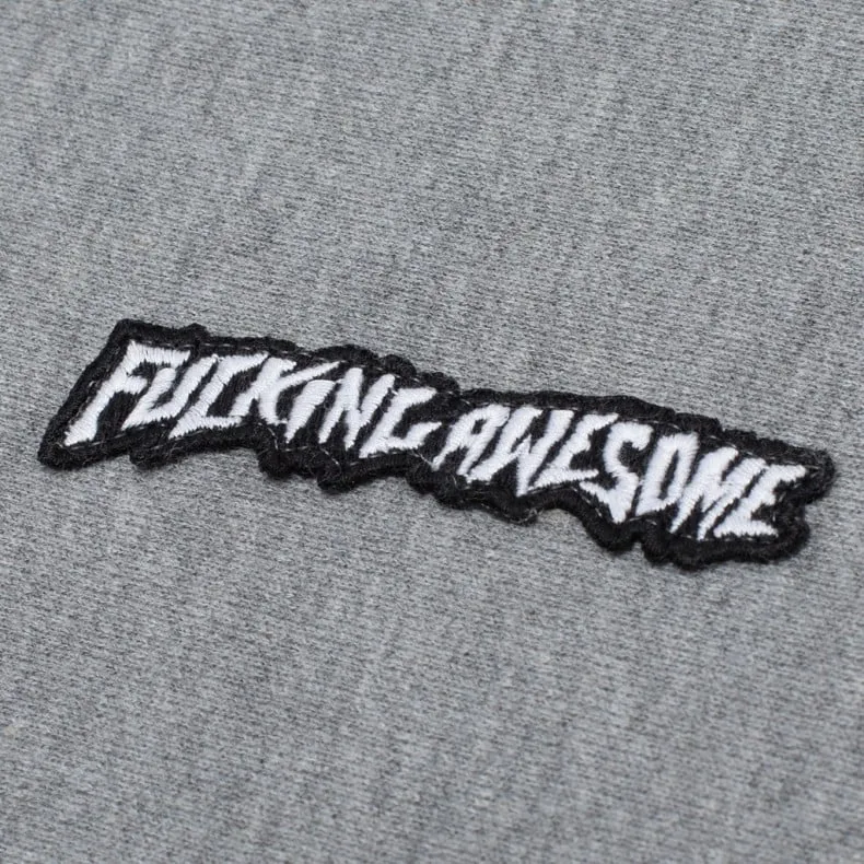 Fucking Awesome Little Stamp Pullover Hooded Sweatshirt (Gunmetal)