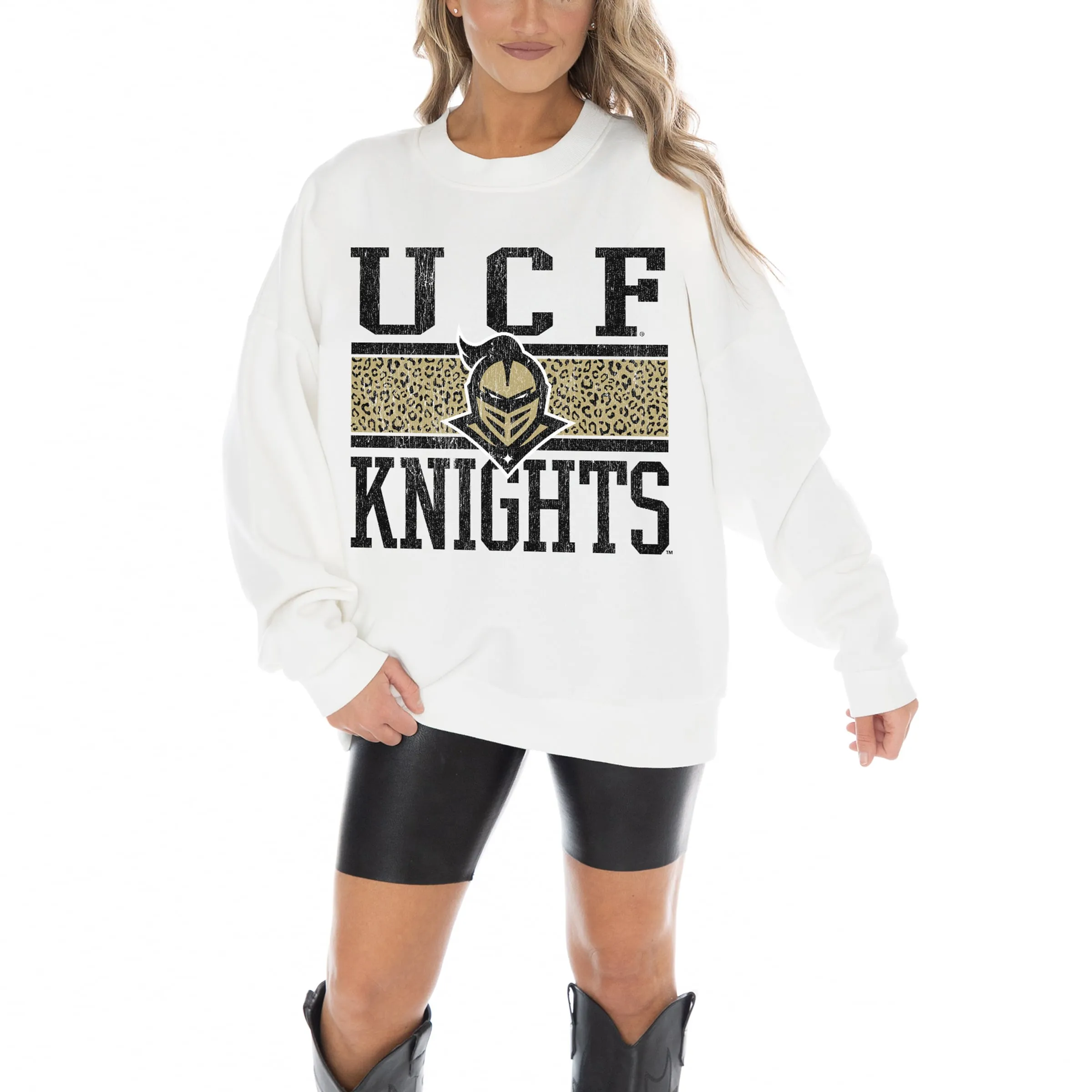 Gameday Couture UCF Knights Women's White Fair Catch Pullover Sweatshirt