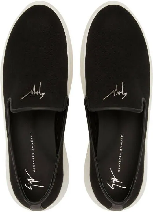 Giuseppe Zanotti Conley logo-plaque sneakers Black