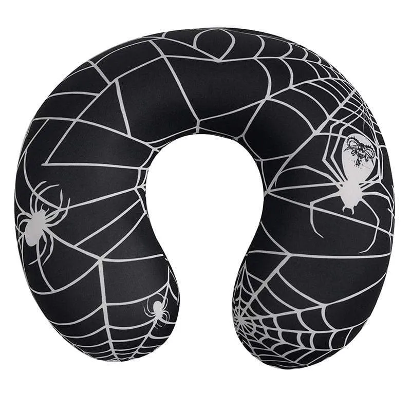 Gothic Spider Web Printed U-shaped Pillow