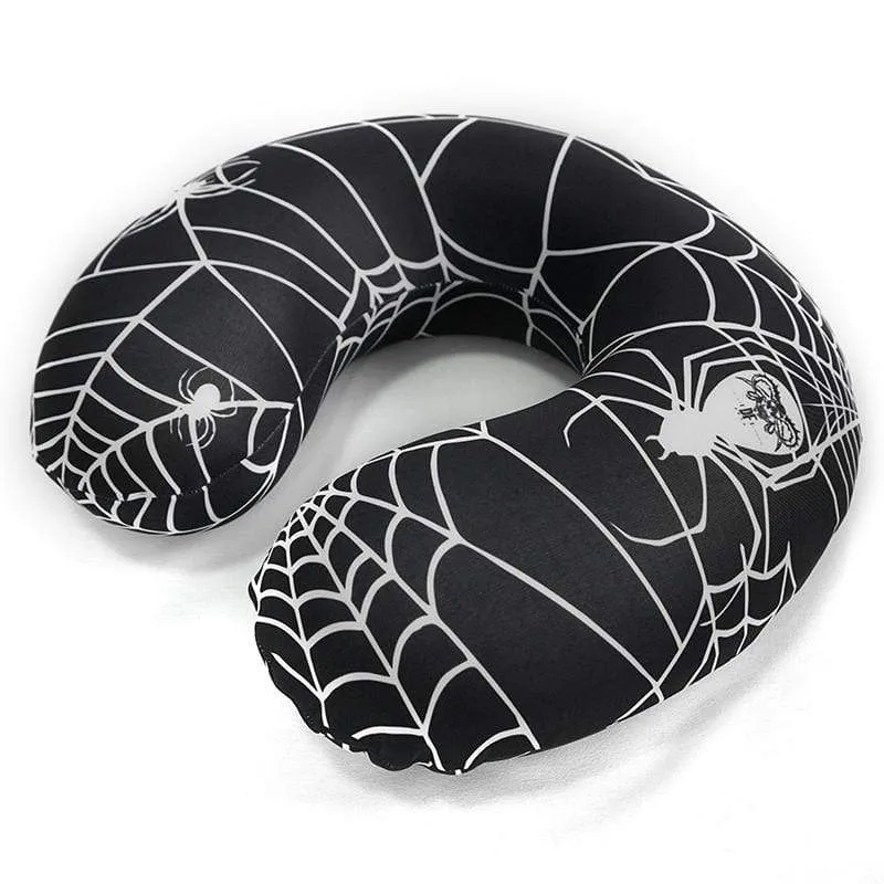 Gothic Spider Web Printed U-shaped Pillow