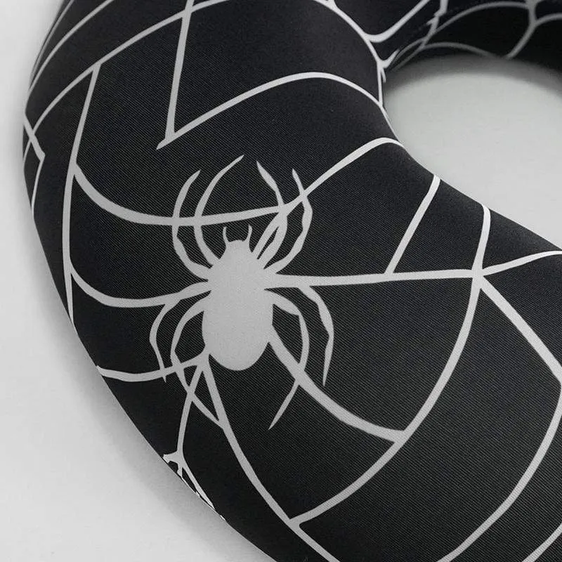 Gothic Spider Web Printed U-shaped Pillow