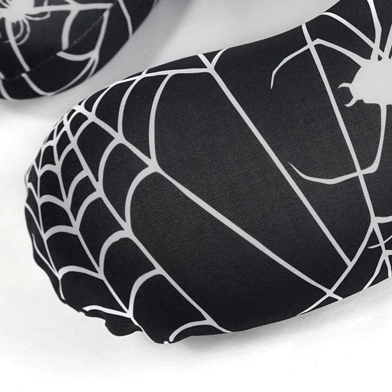 Gothic Spider Web Printed U-shaped Pillow