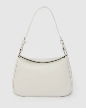 Grey Stella Curved Shoulder Bag