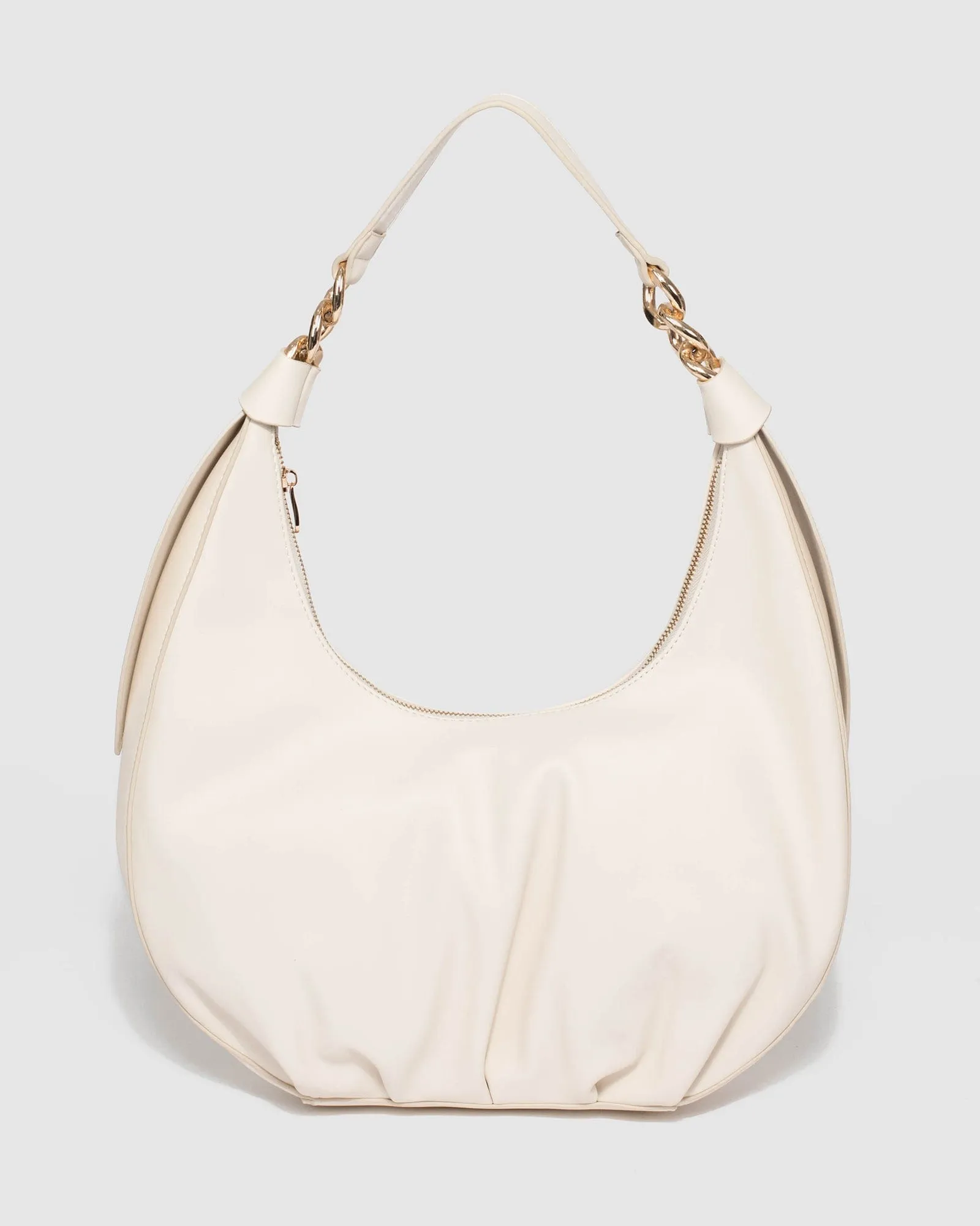 Ivory Becky Large Knot Shoulder Bag