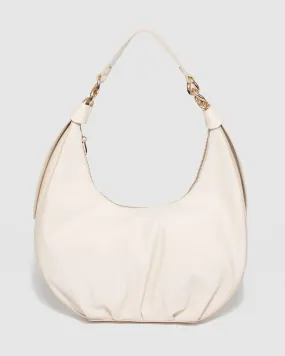 Ivory Becky Large Knot Shoulder Bag