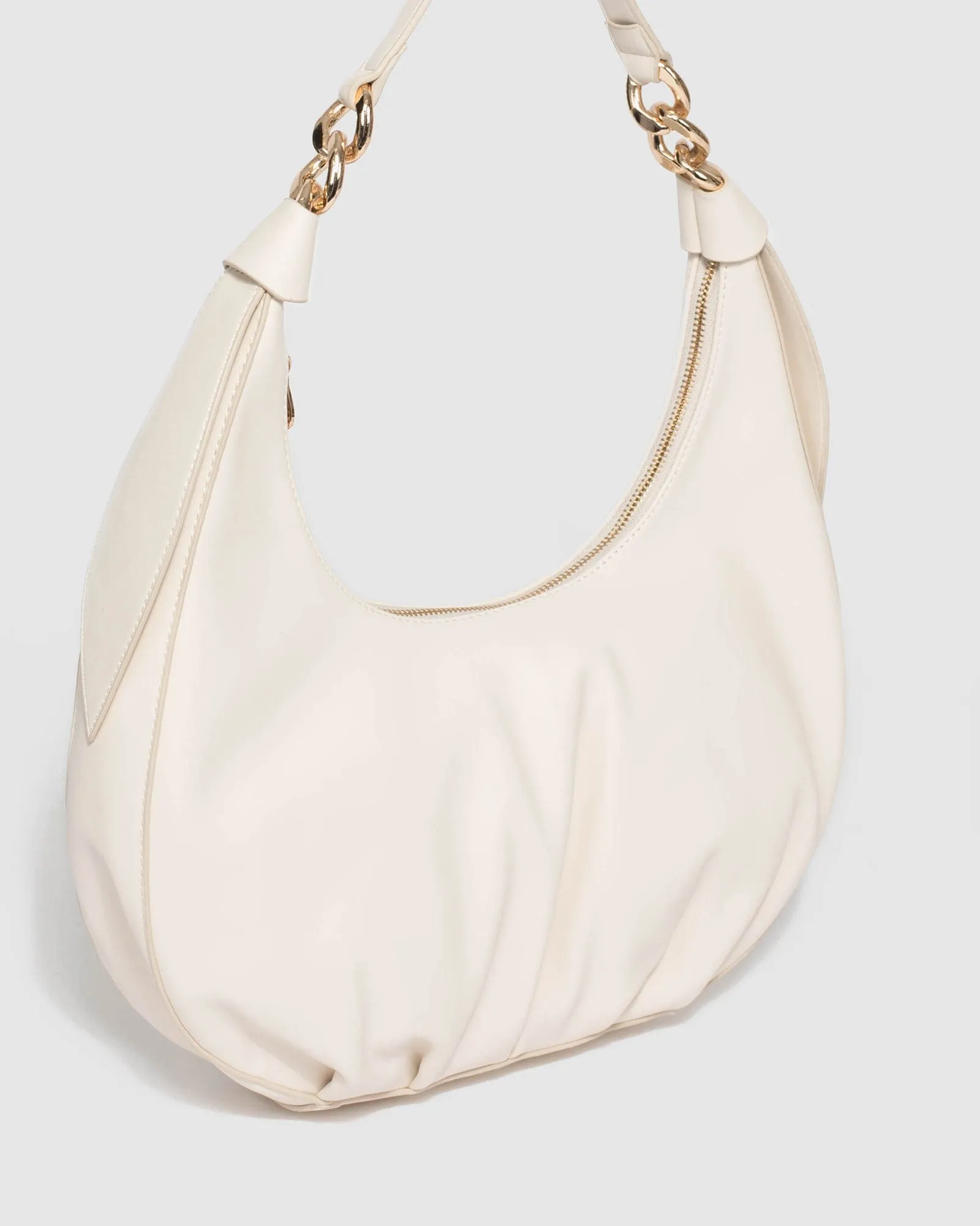 Ivory Becky Large Knot Shoulder Bag