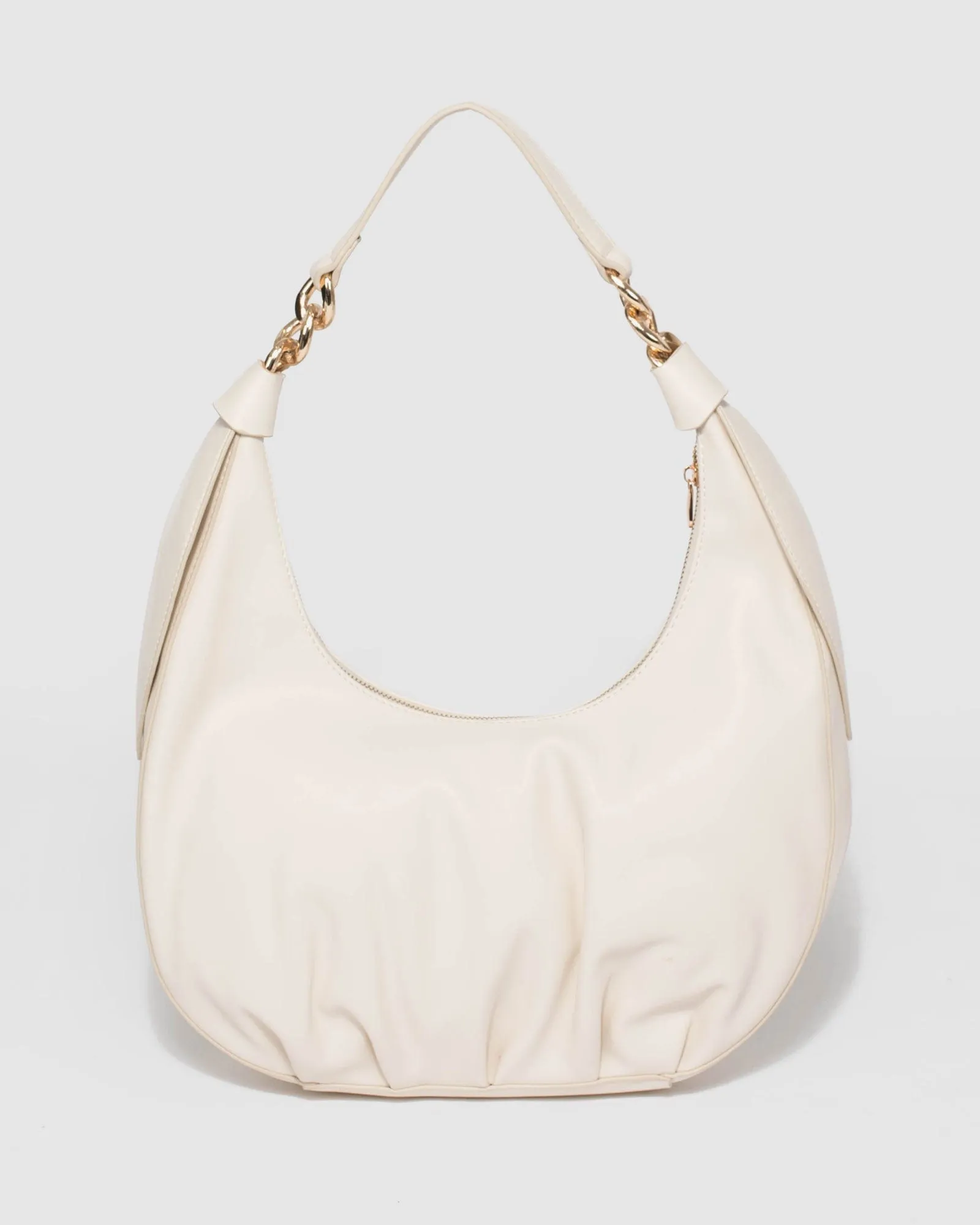 Ivory Becky Large Knot Shoulder Bag