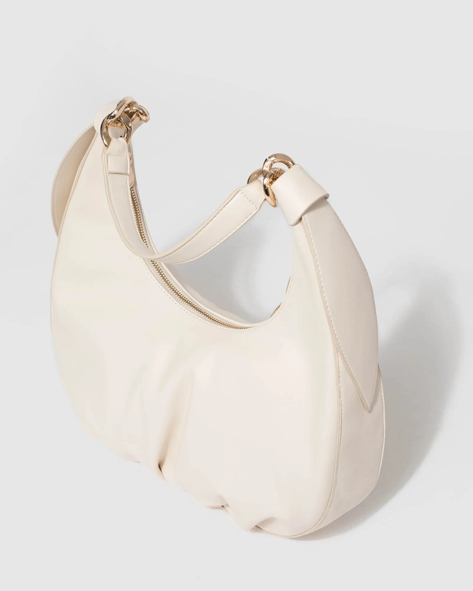 Ivory Becky Large Knot Shoulder Bag