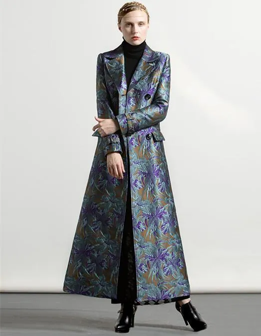 Jacquard Long Jacket For Women