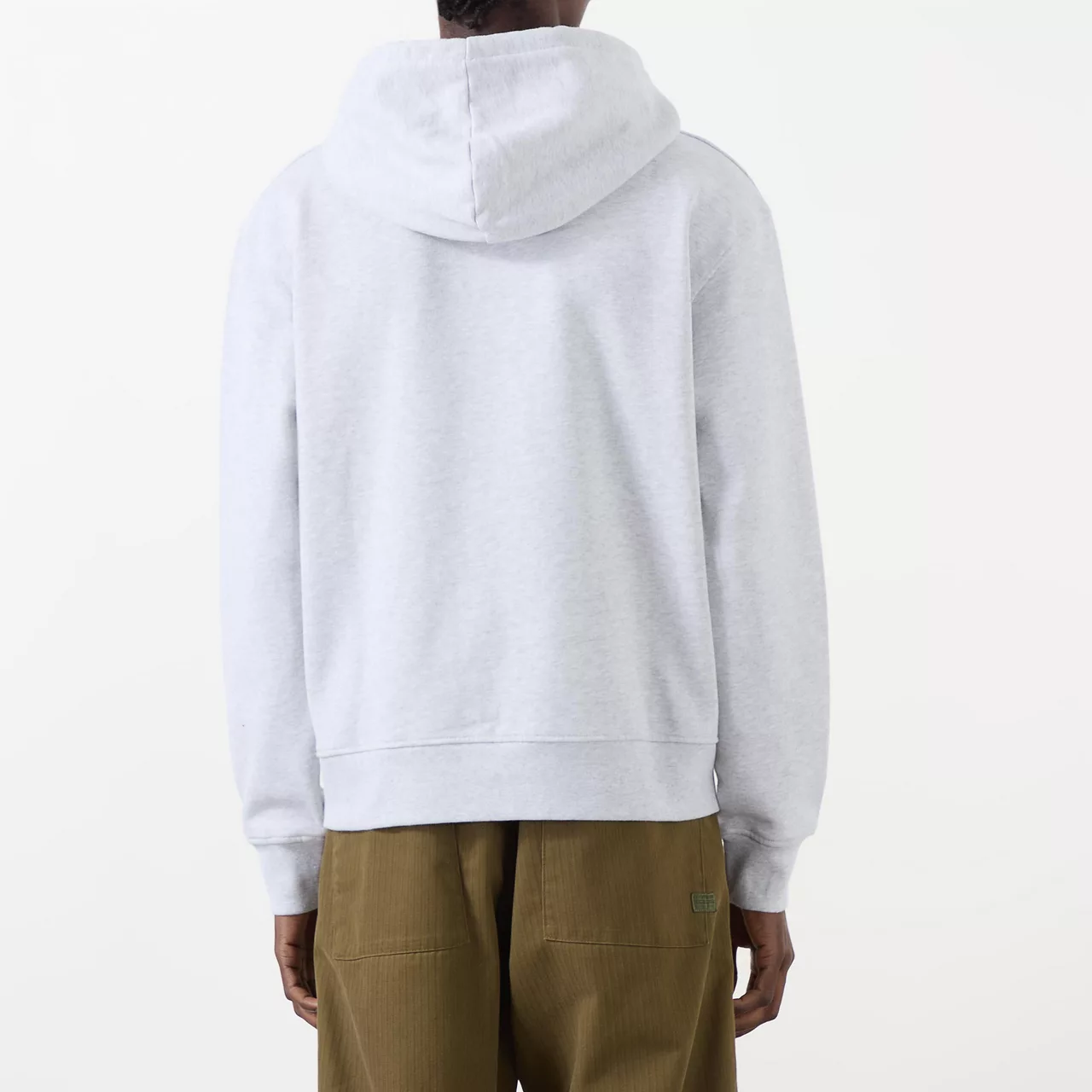 JACQUEMUS Brode Logo Drawstring Hoodie - Grey